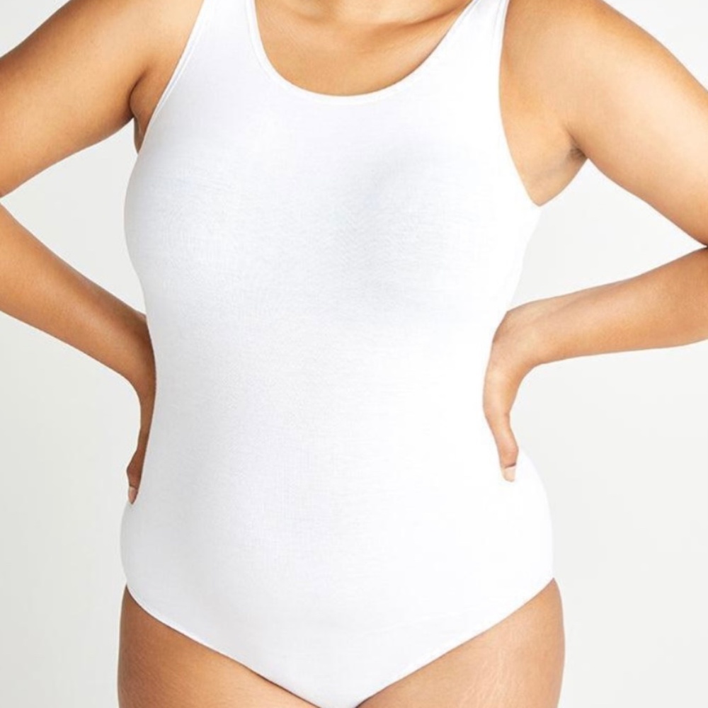 Essentials By Tummy Tank Cotton Full Back Bodysuit